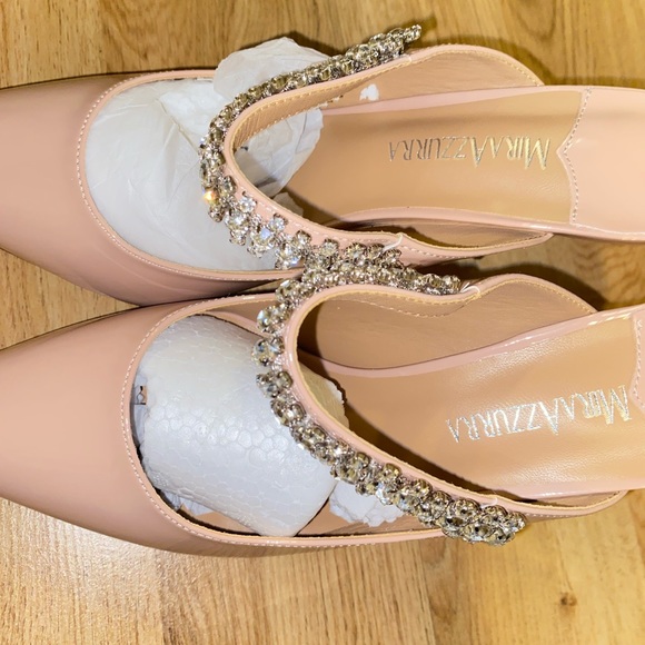 MIRAAZZURA Beautiful Crystal Mules . - Picture 10 of 13